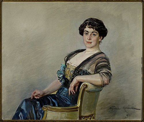 Portrait of Eugenia Jasieńska, 1913, Wojciech Kossak