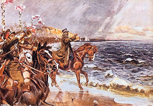 Zaślubiny Polski z morzem, , Wojciech Kossak