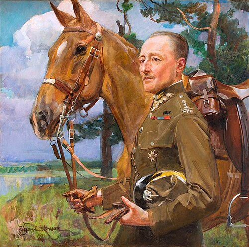 Portret płk. Konstantego Przezdzieckiego (1879–1966), 1934, Wojciech Kossak