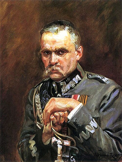 Portrait of Marshal Józef Piłsudski., 1928, Wojciech Kossak