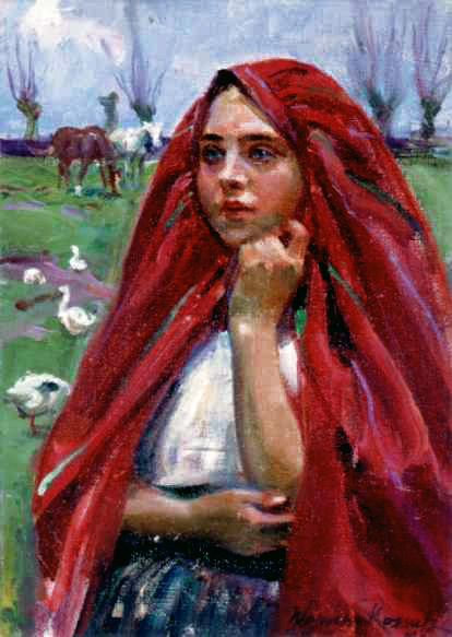 The Goose Girl, 1932, Wojciech Kossak