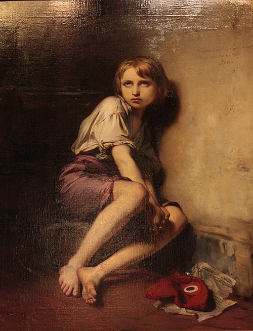 Le Dauphin au Temple, 1850, Gustave Wappers