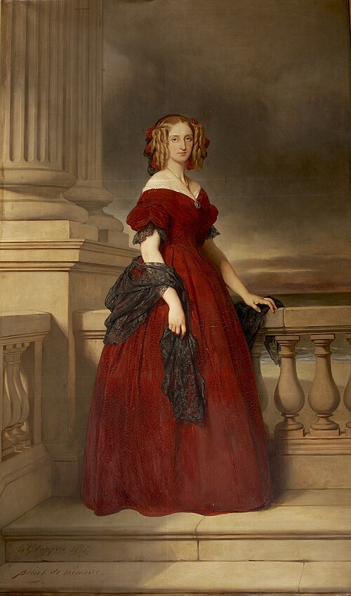 Portrait de Marie-Louise, reine des Belges, 1855, Gustave Wappers