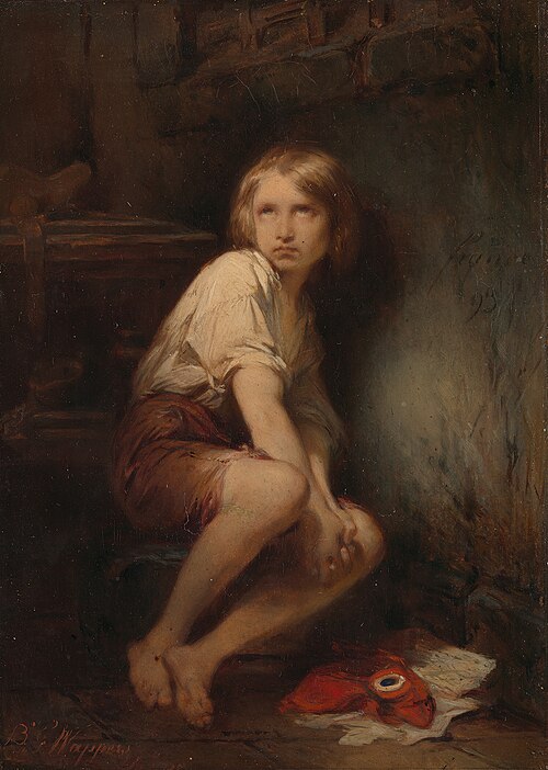 Le Dauphin au Temple, 1841, Gustave Wappers