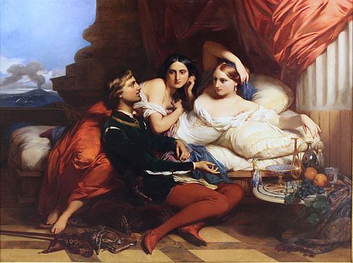 Boccace lisant le Décaméron à la reine Jeanne de Naples, 1849, Gustave Wappers