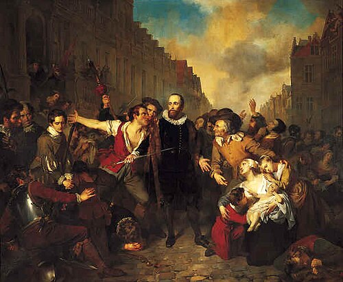 Le Dévouement du bourgmestre de Leyde, 1829, Gustave Wappers