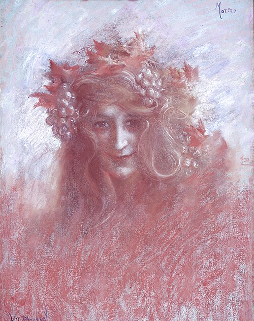 Portrait of Marguerite Moreno, 1899, Lucien Lévy-Dhurmer