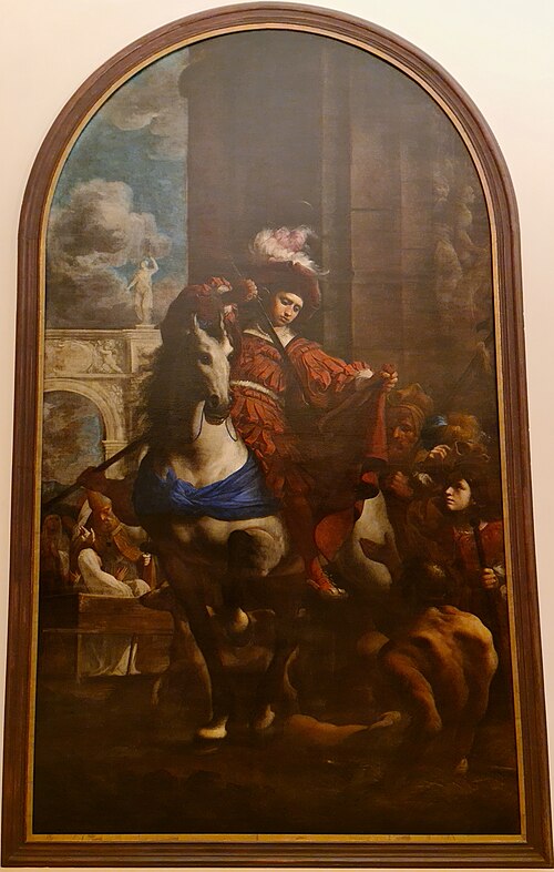 St Martin Sharing His Cloak with a Beggar, 1650, Karel Škréta