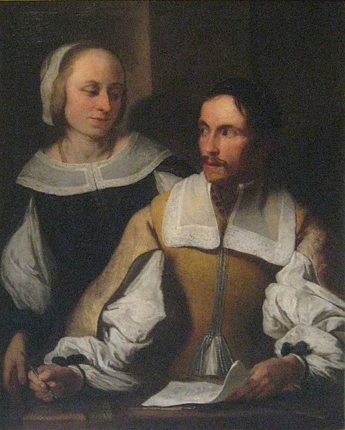 Portrait of the so-called Mathematician with his Wife, 1640, Karel Škréta