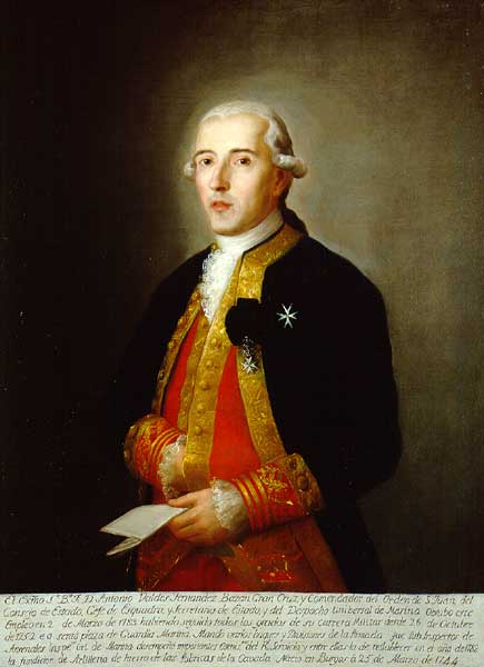 Antonio Valdés y Fernández Bazán, 1828, Rafael Tejeo