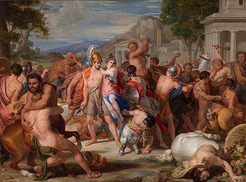 Batalla de lapitas y centauros., 1835, Rafael Tejeo