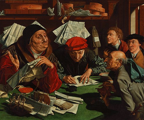 The Lawyer's Office, 1542, Marinus van Reymerswale