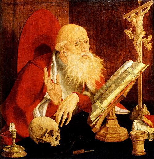Jérôme dans son studiolo., 1545, Marinus van Reymerswale