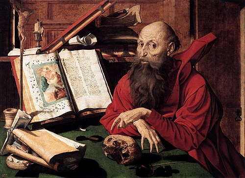 Saint Jerome, 1541, Marinus van Reymerswale