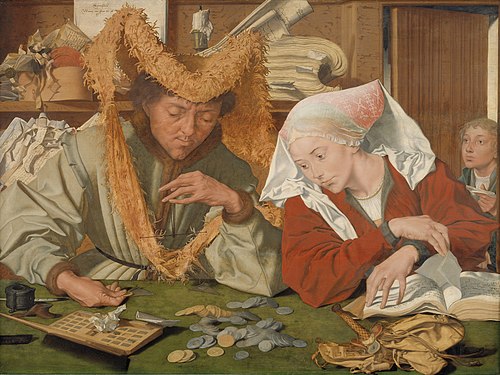 The Merchant and his Wife, 1540, Marinus van Reymerswale