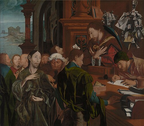 La Conversion de Saint Matthieu, 1536, Marinus van Reymerswale