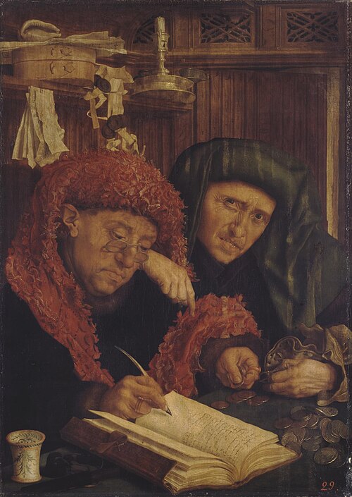Les Collecteurs d'impôts, 1535, Marinus van Reymerswale