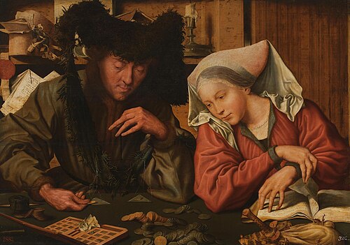The Moneychangers, 1525, Marinus van Reymerswale