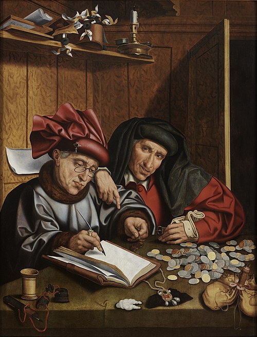 The Money Changers, 1540, Marinus van Reymerswale