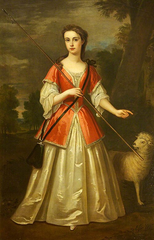 Mary Elizabeth Davenport (d.1740), Mrs John Mytton, as a Girl, , Charles Jervas