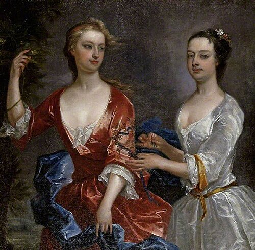 Martha and Theresa Blount, , Charles Jervas