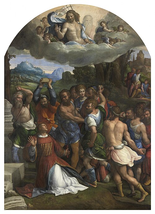Die Steinigung des Heiligen Stephanus, 1540, Benvenuto Tisi