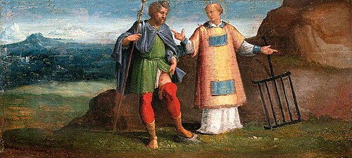 Saint Roch and Saint Laurence, , Benvenuto Tisi