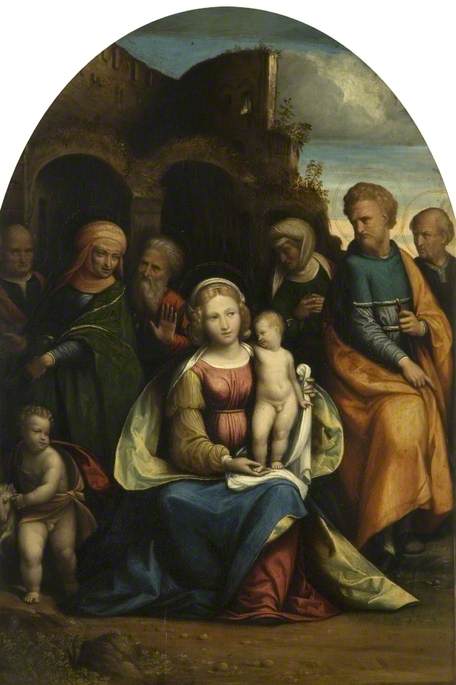 The Holy Family with Saints, 1515, Benvenuto Tisi