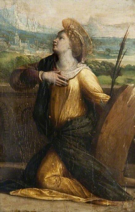 Saint Catherine of Alexandria, 1530, Benvenuto Tisi