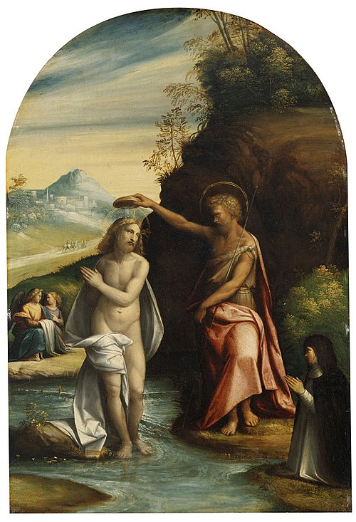 Le Baptême du Christ, 1525, Benvenuto Tisi