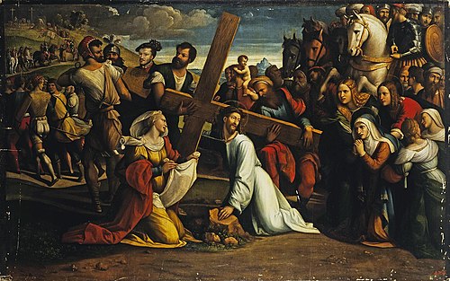 Carrying of the Cross, 1529, Benvenuto Tisi