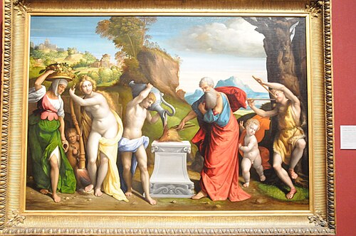 A Pagan Sacrifice, 1526, Benvenuto Tisi