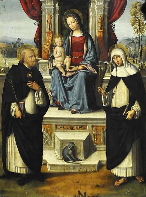 The Virgin and Child with Saints, 1550, Benvenuto Tisi