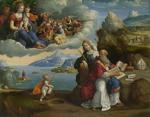 The Vision of Saint Augustine, 1520, Benvenuto Tisi