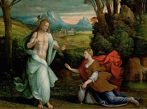 Noli me tangere, 1527, Benvenuto Tisi