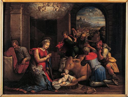 Adoration of the Shepherds, 1536, Benvenuto Tisi