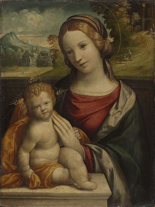Mary with Child, 1520, Benvenuto Tisi