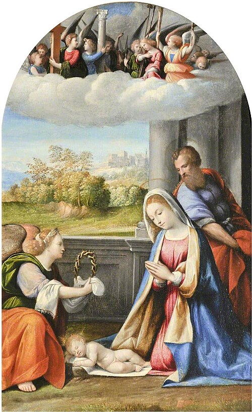 The Holy Family, 1525, Benvenuto Tisi