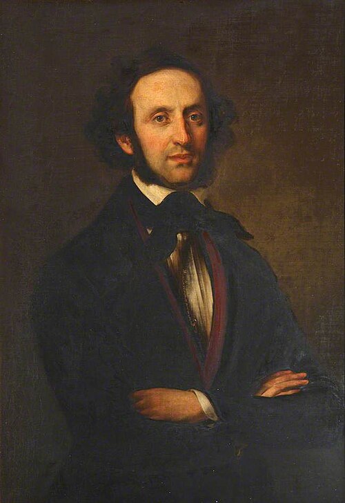 Felix Mendelssohn Bartholdy (1809–1847), 1845, Eduard Magnus