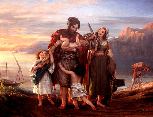 Palikare Return Home, 1836, Eduard Magnus