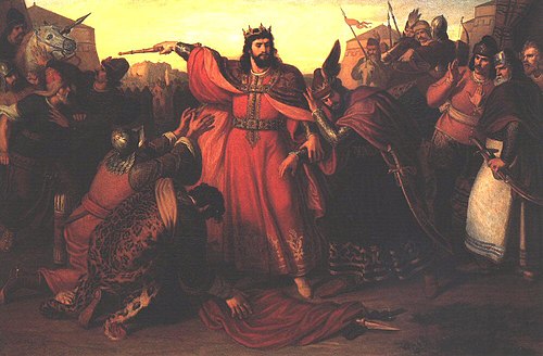 King Imre Captures his Factional Brother, Endre, 1857, Mór Than