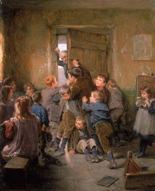 Barring-out Day, 1896, Ralph Hedley