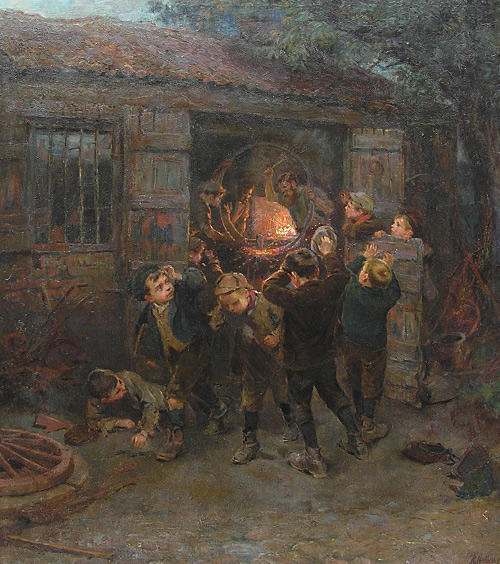 The Forge., 1913, Ralph Hedley