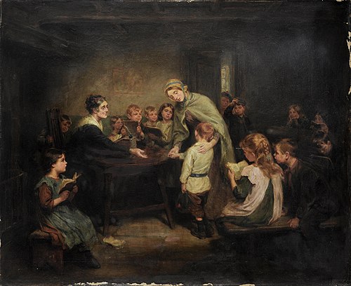 The New Scholar., 1900, Ralph Hedley