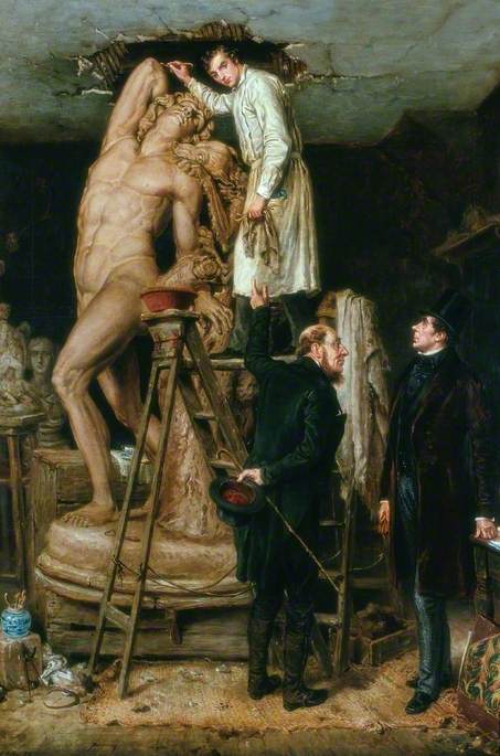 John Graham Lough in His Studio, 1881, Ralph Hedley
