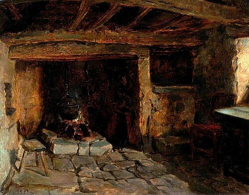 The Old Kitchen, 1893, Ralph Hedley