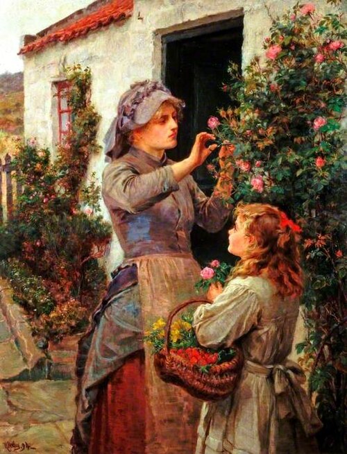 Roses for the Invalid, 1894, Ralph Hedley
