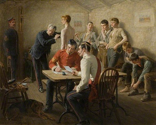 Passing the Doctor, 1896, Ralph Hedley