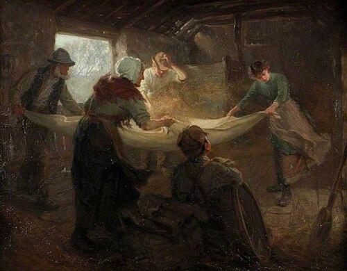 The Winnowing Sheet, 1898, Ralph Hedley