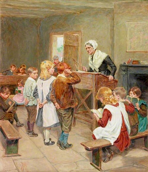 The Village School, 1912, Ralph Hedley